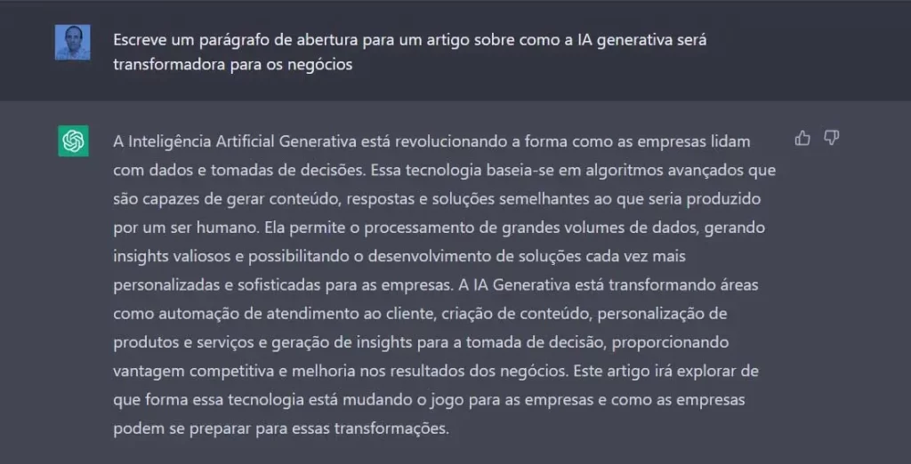 ChatGPT está a impactar negócios